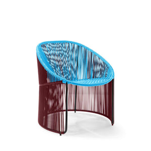 CARTAGENAS Lounge Chair - Purple/Pastel Blue/Black
