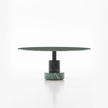 Load image into Gallery viewer, Menhir - Glossy Lacquered Dark Green Top - Alpi Green Marble Base