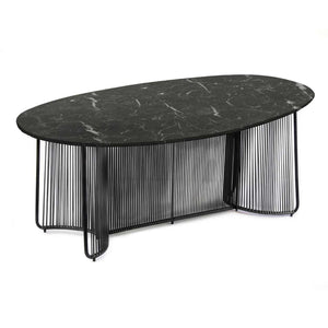 Cartagenas Dining Table - Marble - Black/Black/Black/Nero Marquinia Unito