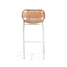 Load image into Gallery viewer, Cielo Barstool - Caramel Brown/Pastel Green