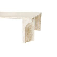 Load image into Gallery viewer, Doric Coffee Table - Rectangular - Travertine