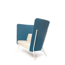 Load image into Gallery viewer, Aura Sofa - Blue - Side View