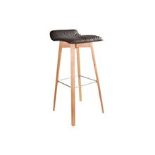 Load image into Gallery viewer, Maverick Bar Stool - Wooden Four leg, Wooden Frame, Angular