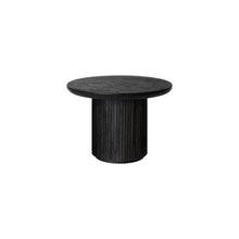 Load image into Gallery viewer, Moon Coffee Table - Brown/Black Stained Veneer Oak Lacquered Top - Brown/Black Stained Veneer Oak Lacquered Base