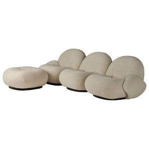 Pacha Three Seater Sofa with Two Armrests and Ottoman