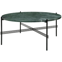 Load image into Gallery viewer, TS Table - Round - Black Base with Green Guatamala Marble Top