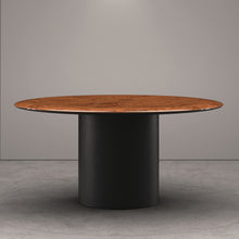 Load image into Gallery viewer, Antilles Dining Table - Round - Marble Rosso Asiago