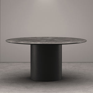 Antilles Dining Table - Round - Marble Emperador Silver