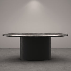 Antilles Dining Table - Oval - Marble Emperador Silver
