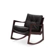 Load image into Gallery viewer, Euvira Chair - Brown Leather - Black