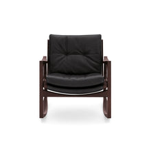 Load image into Gallery viewer, Euvira Chair - Brown Leather - Black
