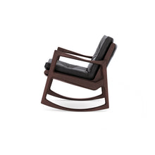 Load image into Gallery viewer, Euvira Chair - Brown Leather - Black