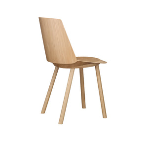 Houdini Chair - Armless - Oak Veneer, Clear Lacquered