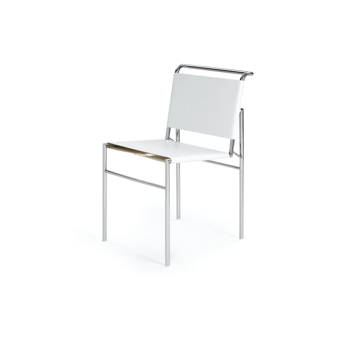 Eileen Gray ROQUEBRUNE Chair ② roquebrune-chrome-white-