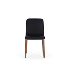 Sedan Chair - Walnut - Black Leather
