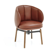 Load image into Gallery viewer, Vuelta FD Swivel Chair - Guande Autumn, Walnut Legs