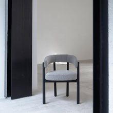 Load image into Gallery viewer, Dalya Bridge Dining Chair - with Arms - Black Stained Solid Ash