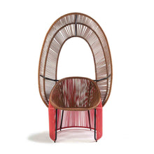 Load image into Gallery viewer, Cartagenas Reina Chair - Coral/Carmel Brown/Black
