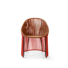 Load image into Gallery viewer, CARTAGENAS Dining Chair - coral/caramel brown/black