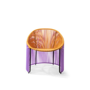 CARTAGENAS Lounge Chair - Lilac/Honey Yelllow/Black