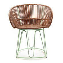 Load image into Gallery viewer, Circo Dining Chair - Cognac Brown/Pastel Green