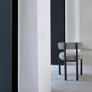 Dalya Bridge Dining Chair - Black Stained Solid Ash