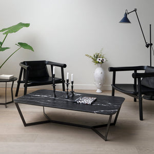 Altay Armchair - Black Full Grain Leather