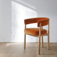 Load image into Gallery viewer, Dalya Bridge Dining Chair - with Arms - Natural Solid Oak