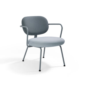 Vega Lounge Chair with Arms - 4-legged base