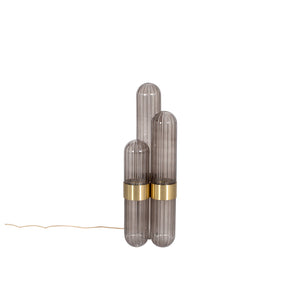 Cactus - Small - Smoky Grey - Polished Brass