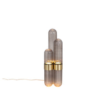 Load image into Gallery viewer, Cactus - Small - Smoky Grey - Polished Brass