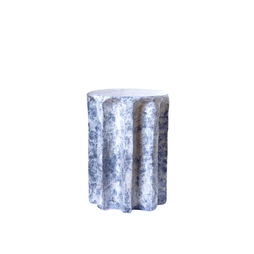 Chouchou Side Table - High - Marble White