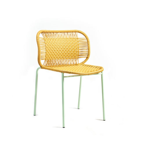 Cielo Stacking Chair - Honey Yellow/Pastel Green