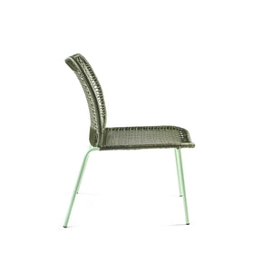 Cielo Lounge Chair Low - Olive Green/Pastel Green