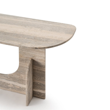 Load image into Gallery viewer, Selce Console - Travertino Silver