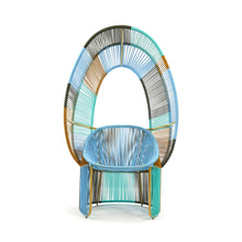 Load image into Gallery viewer, CARTAGENAS Reina Chair Special Edition - pastel blue/turquoise/camouflage green
