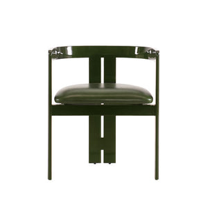 Pigreco chair - Glossy Lacquered Green