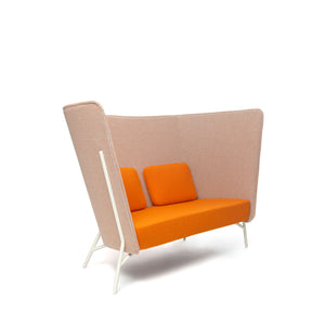 Aura Sofa - Orange - Side View