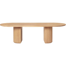 Load image into Gallery viewer, Moon Dining Table - Oval - Solid Oak Oiled Top - Solid Oak Oiled Base