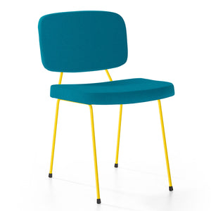 Moulin chair blue with yellow frame
