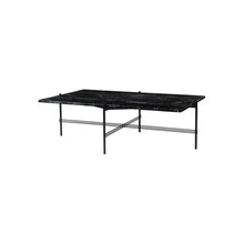Load image into Gallery viewer, TS Table - Rectangular - Black Marquina Marble Top with Black Base
