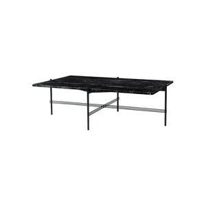 TS Table - Rectangular - Black Marquina Marble Top with Black Base