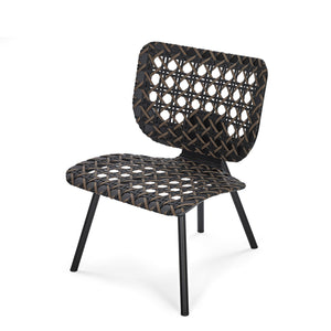 Aerias Lounge Chair - Black - Taupe