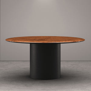 Antilles Dining Table - Round - Marble Rosso Asiago