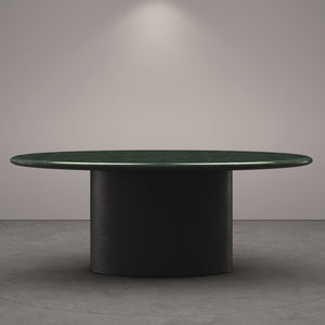 Antilles Dining Table - Oval - Marble Verde Guatemala