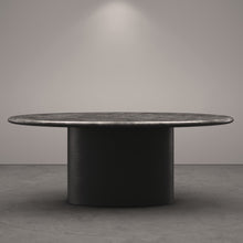 Load image into Gallery viewer, Antilles Dining Table - Oval - Marble Emperador Silver