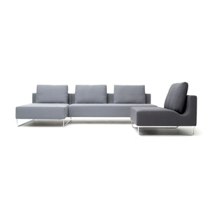 Canyon sofa, chaise and chair with back cushions