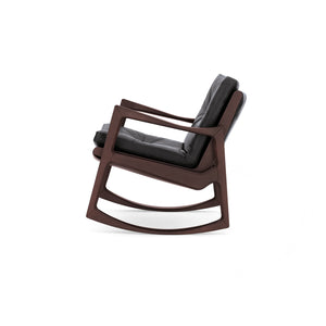 Euvira Chair - Brown Leather - Black