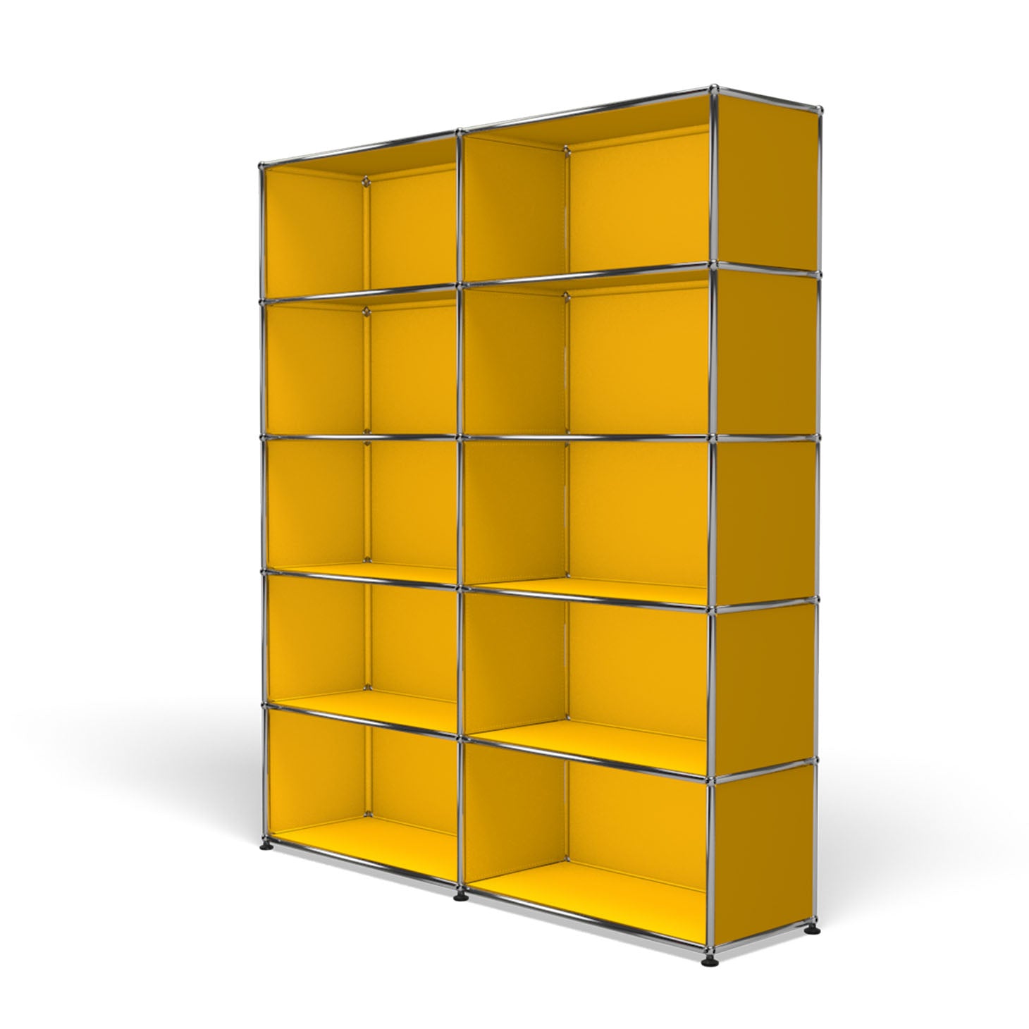 USM Haller 500×500パネル ベージュ 2枚④ USM Haller 3 Box Shelving with Perforated Panels (RE119