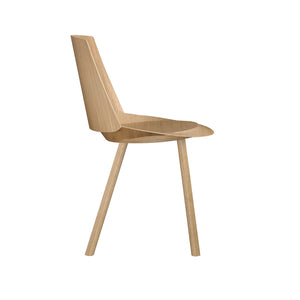 Houdini Chair - Armless - Oak Veneer, Clear Lacquered